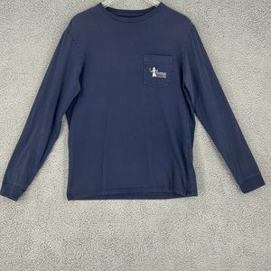 Vineyard vines blue long sleeve shirt 100% cotton